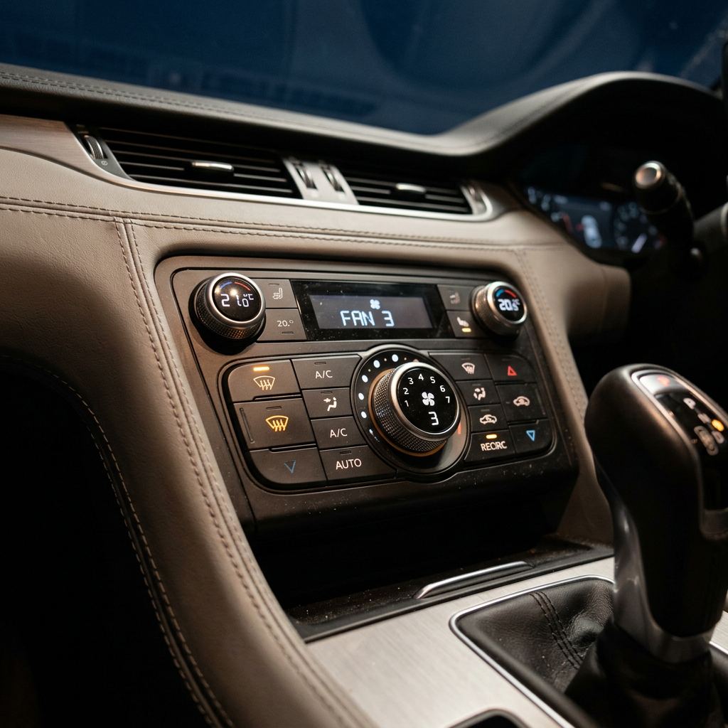 Climate control panel with demist setting
